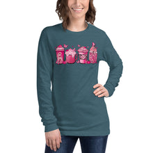 Load image into Gallery viewer, Breast Cancer Coffee Unisex Long Sleeve Tee
