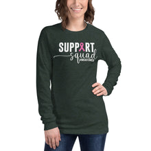 Load image into Gallery viewer, Support Squad #breastcancer Unisex Long Sleeve Tee
