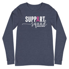 Load image into Gallery viewer, Support Squad #breastcancer Unisex Long Sleeve Tee
