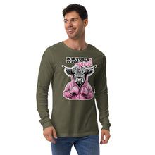 Load image into Gallery viewer, We Wear Pink Highland Cow Unisex Long Sleeve Tee
