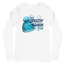 Load image into Gallery viewer, Freezin’ Season Ya’ll Unisex Long Sleeve Tee
