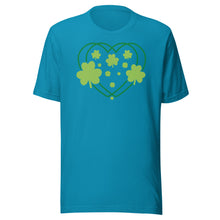 Load image into Gallery viewer, Shamrocks And Hearts Unisex t-shirt
