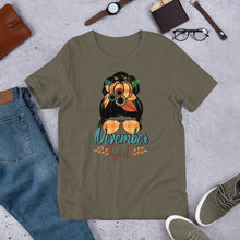 Load image into Gallery viewer, November Girl Unisex Fall t-shirt
