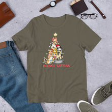 Load image into Gallery viewer, Meowy Catmas Unisex t-shirt
