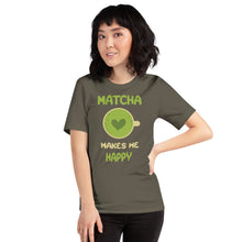 Load image into Gallery viewer, Matcha Makes Me Happy Unisex t-shirt
