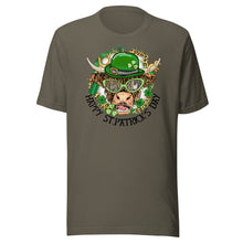 Load image into Gallery viewer, Happy St Patrick’s Day (highland cow) Unisex t-shirt
