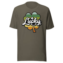 Load image into Gallery viewer, Lucky Retro Shamrock Unisex t-shirt
