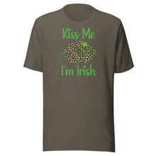 Load image into Gallery viewer, Kiss Me, I’m Irish (leopard lips) Unisex t-shirt
