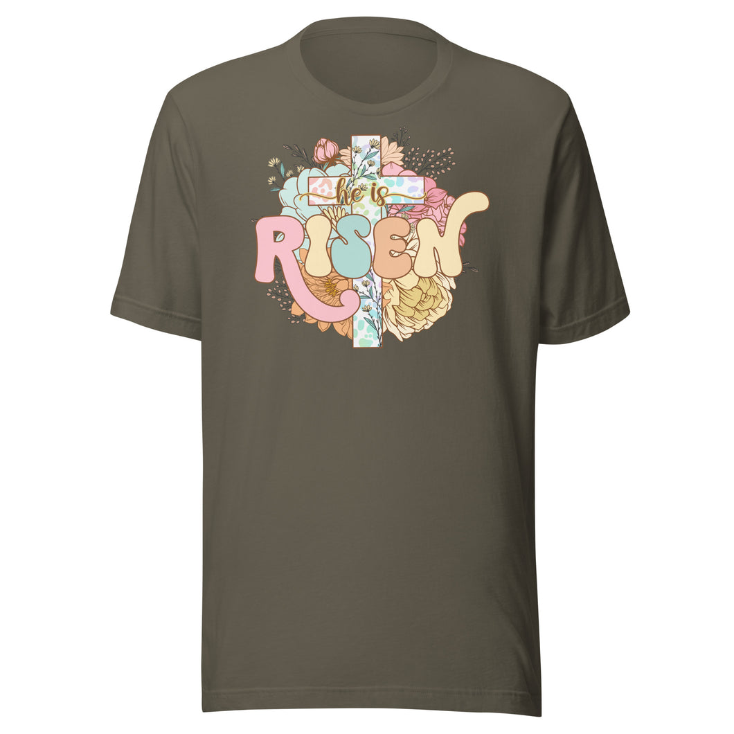 He Is Risen (pastel) Unisex t-shirt