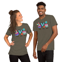 Load image into Gallery viewer, Peace Love Teach Unisex t-shirt
