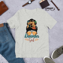 Load image into Gallery viewer, November Girl Unisex Fall t-shirt
