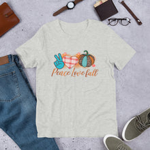 Load image into Gallery viewer, Peace Love Fall Unisex t-shirt
