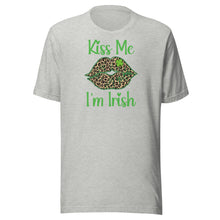 Load image into Gallery viewer, Kiss Me, I’m Irish (leopard lips) Unisex t-shirt
