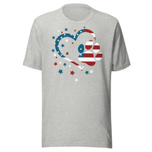 Load image into Gallery viewer, Patriotic Heart and Pet Paw Unisex t-shirt
