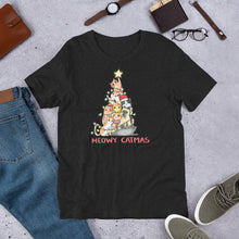 Load image into Gallery viewer, Meowy Catmas Unisex t-shirt
