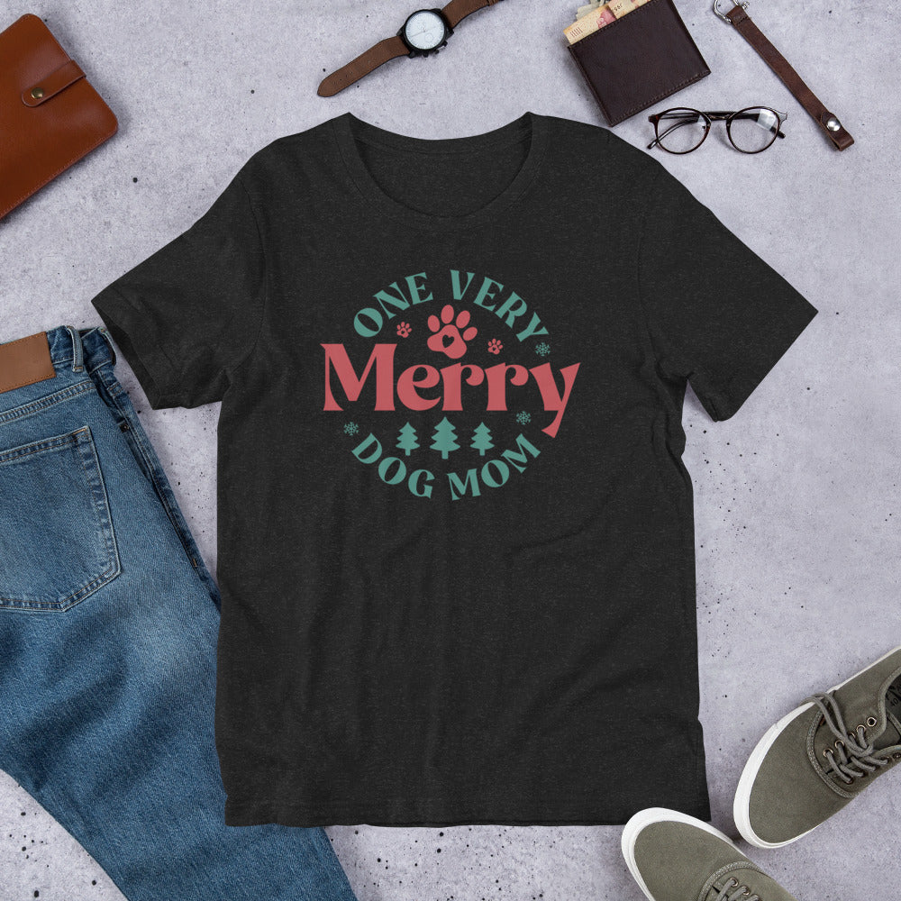 One Very Merry Dog Mom Unisex t-shirt