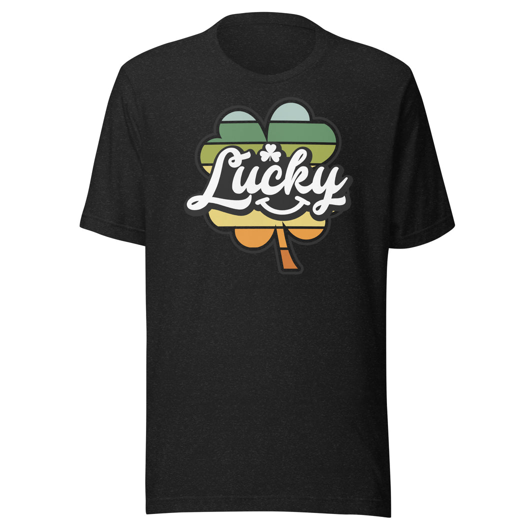 Lucky Retro Shamrock Unisex t-shirt