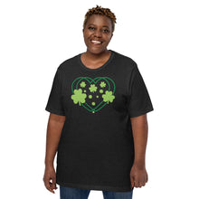 Load image into Gallery viewer, Shamrocks And Hearts Unisex t-shirt
