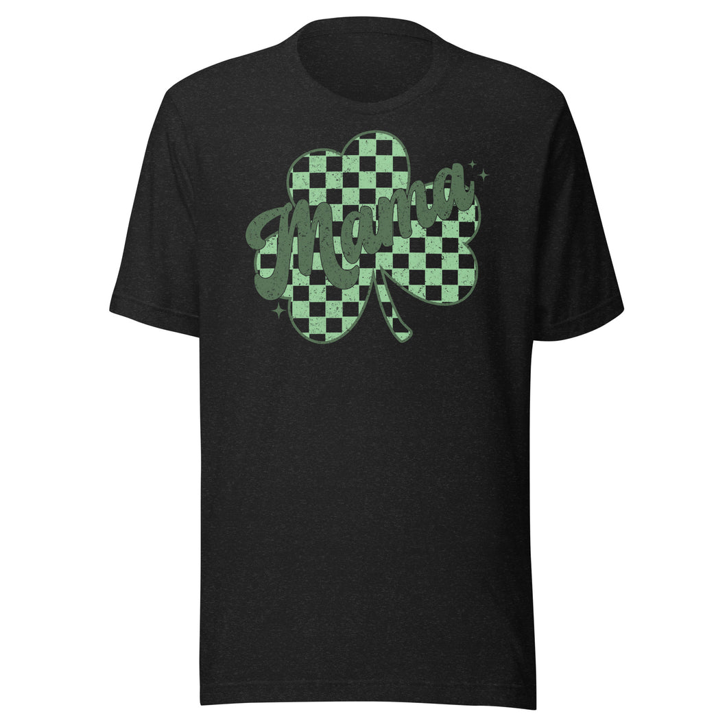 Mama Checkered Shamrock Unisex t-shirt