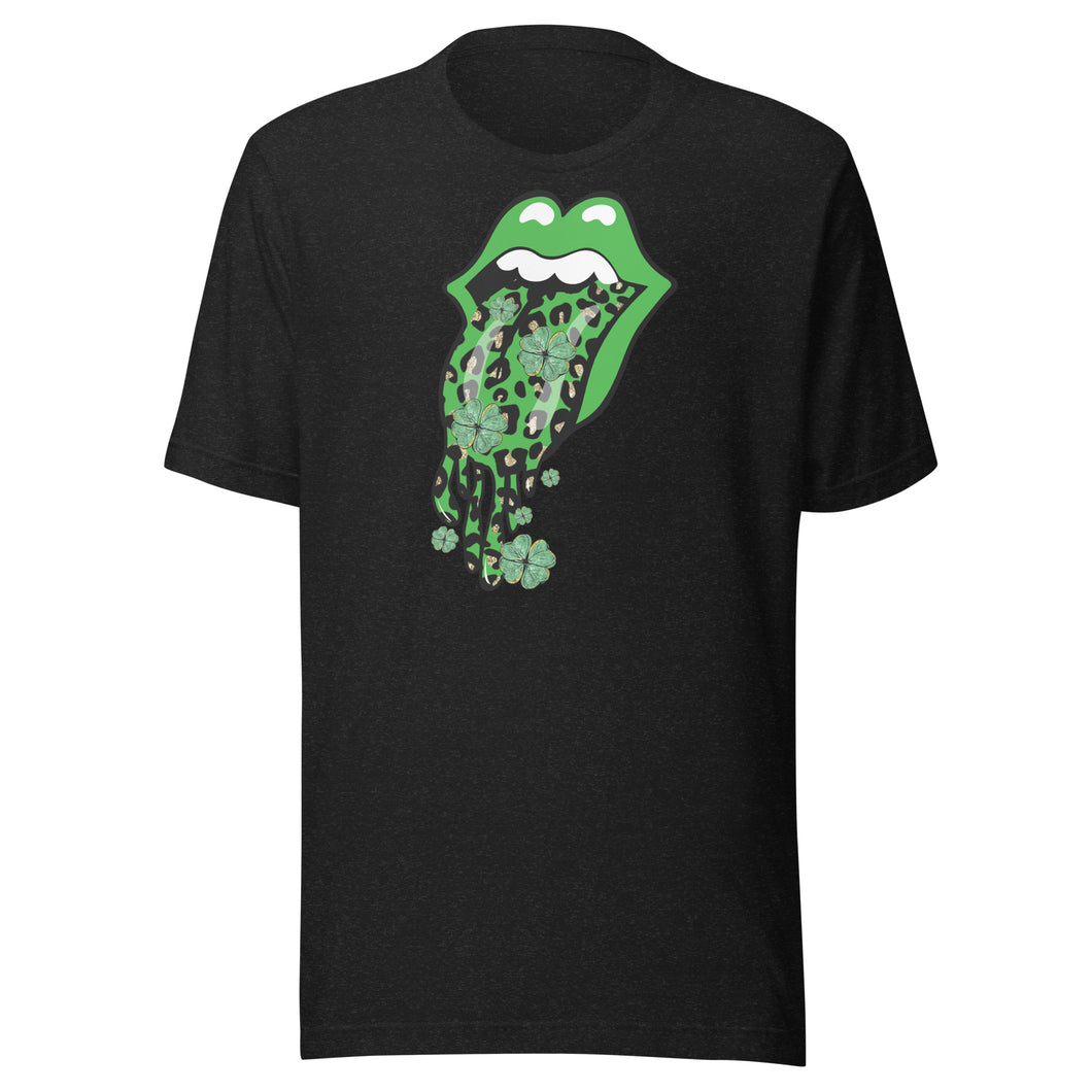 Green Leopard Lips Unisex t-shirt