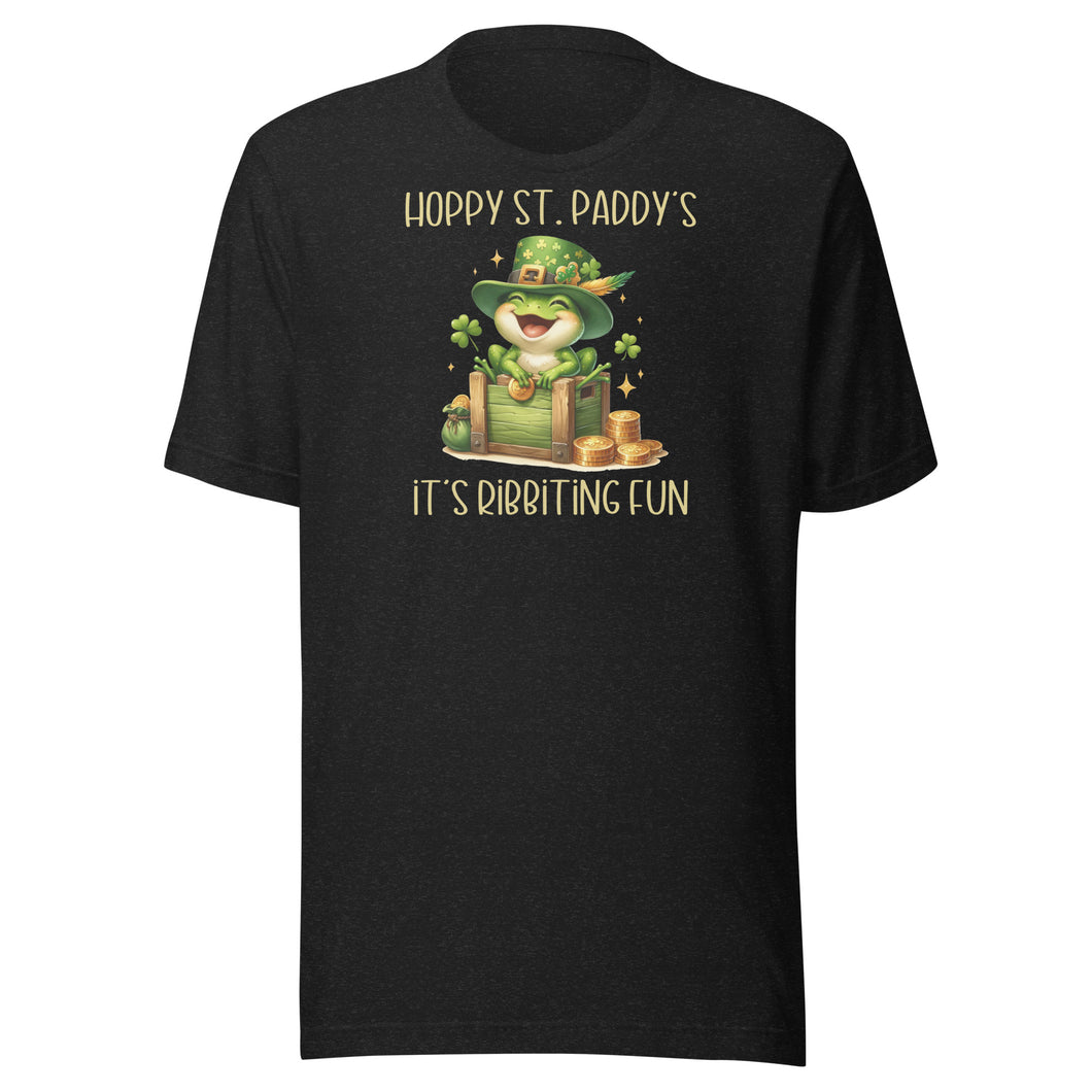 Hoppy St Paddy's It's Ribbiting Fun Unisex t-shirt