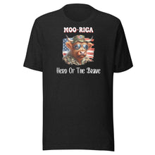 Load image into Gallery viewer, Moo-rica Herd Of The Brave Unisex t-shirt
