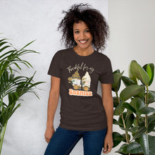 Load image into Gallery viewer, Thankful for My Gnomies Unisex t-shirt (Dark Colors)
