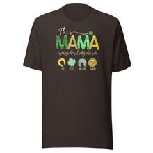 Load image into Gallery viewer, This Mama Wears Her Lucky Charms (Dark Colors) Unisex t-shirt
