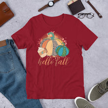 Load image into Gallery viewer, Hello Fall Unisex t-shirt
