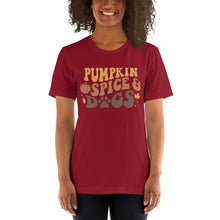 Load image into Gallery viewer, Pumpkin Spice and Dogs Unisex t-shirt
