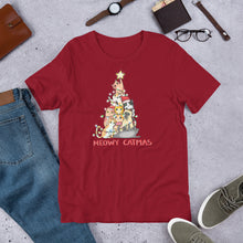 Load image into Gallery viewer, Meowy Catmas Unisex t-shirt
