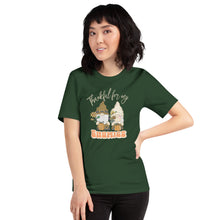 Load image into Gallery viewer, Thankful for My Gnomies Unisex t-shirt (Dark Colors)
