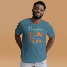 Load image into Gallery viewer, Pumpkin Kisses and Harvest Wishes Unisex t-shirt
