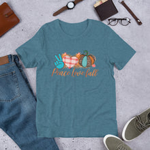 Load image into Gallery viewer, Peace Love Fall Unisex t-shirt
