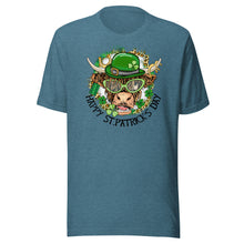 Load image into Gallery viewer, Happy St Patrick’s Day (highland cow) Unisex t-shirt
