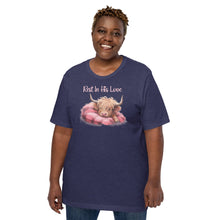 Load image into Gallery viewer, Rest In His Love (highland cow) Unisex t-shirt
