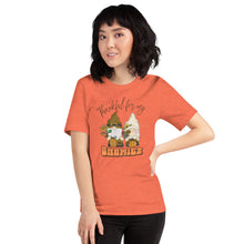 Load image into Gallery viewer, Thankful For My Gnomies Unisex t-shirt (Lighter Colors)
