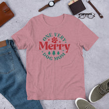 Load image into Gallery viewer, One Very Merry Dog Mom Unisex t-shirt
