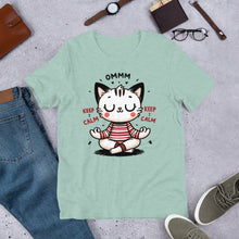 Load image into Gallery viewer, Omm Keep Calm (cat) Unisex t-shirt
