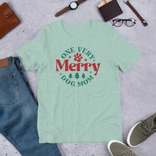 Load image into Gallery viewer, One Very Merry Dog Mom Unisex t-shirt
