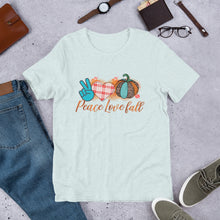 Load image into Gallery viewer, Peace Love Fall Unisex t-shirt
