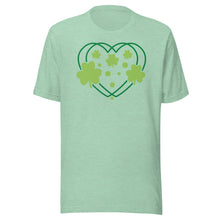 Load image into Gallery viewer, Shamrocks And Hearts Unisex t-shirt
