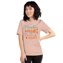 Load image into Gallery viewer, Pumpkin Kisses and Harvest Wishes Unisex t-shirt
