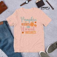 Load image into Gallery viewer, Pumpkin Kisses and Harvest Wishes Unisex t-shirt
