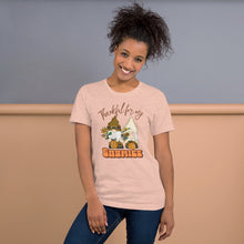 Load image into Gallery viewer, Thankful For My Gnomies Unisex t-shirt (Lighter Colors)
