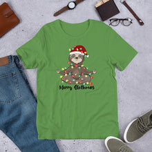 Load image into Gallery viewer, Merry Slothmas Unisex t-shirt
