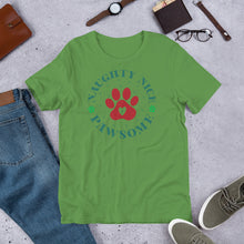 Load image into Gallery viewer, Naughty Nice Pawsome Unisex t-shirt
