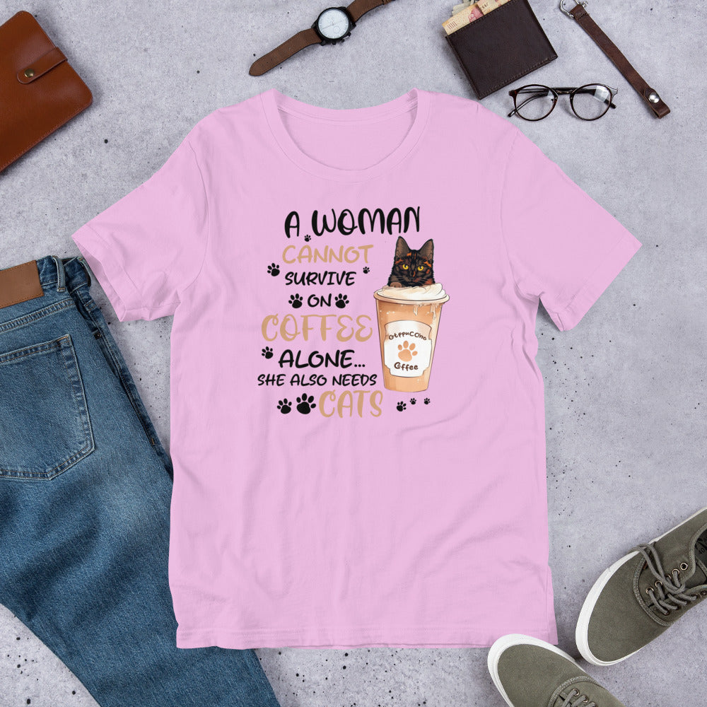 Coffee and Cats Unisex t-shirt