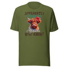 Load image into Gallery viewer, Apparently I Have An Attitude, Who Knew? Unisex t-shirt
