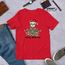 Load image into Gallery viewer, Merry Slothmas Unisex t-shirt
